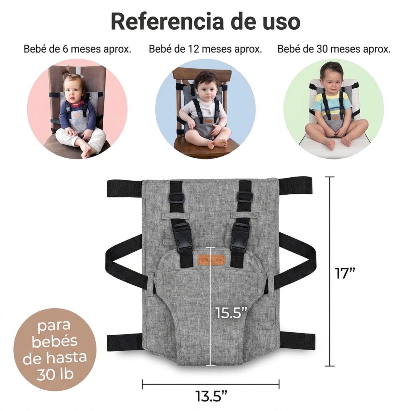 Silla Portátil Segura para Bebé
