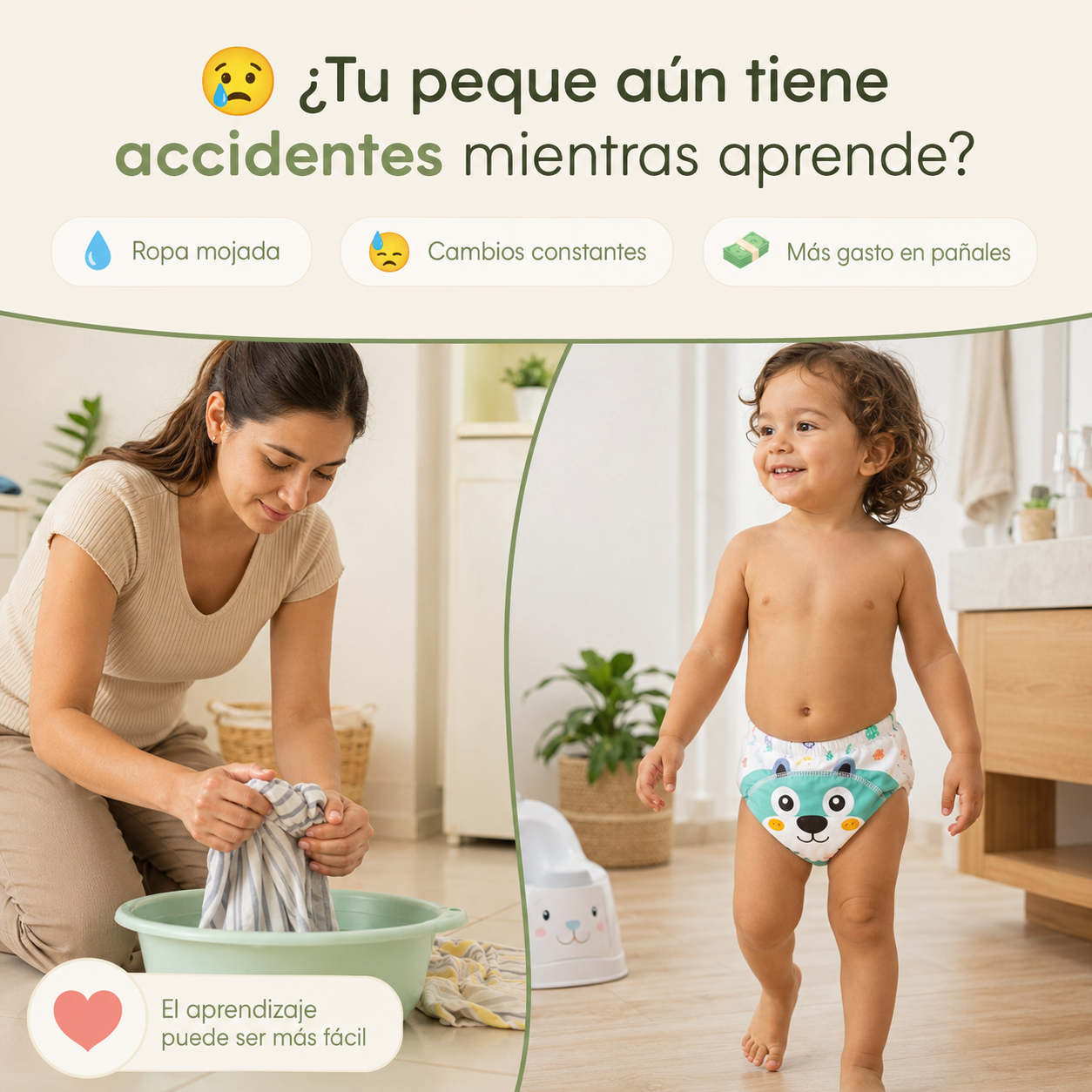 Aprendín™ – Calzón Entrenador Absorbente