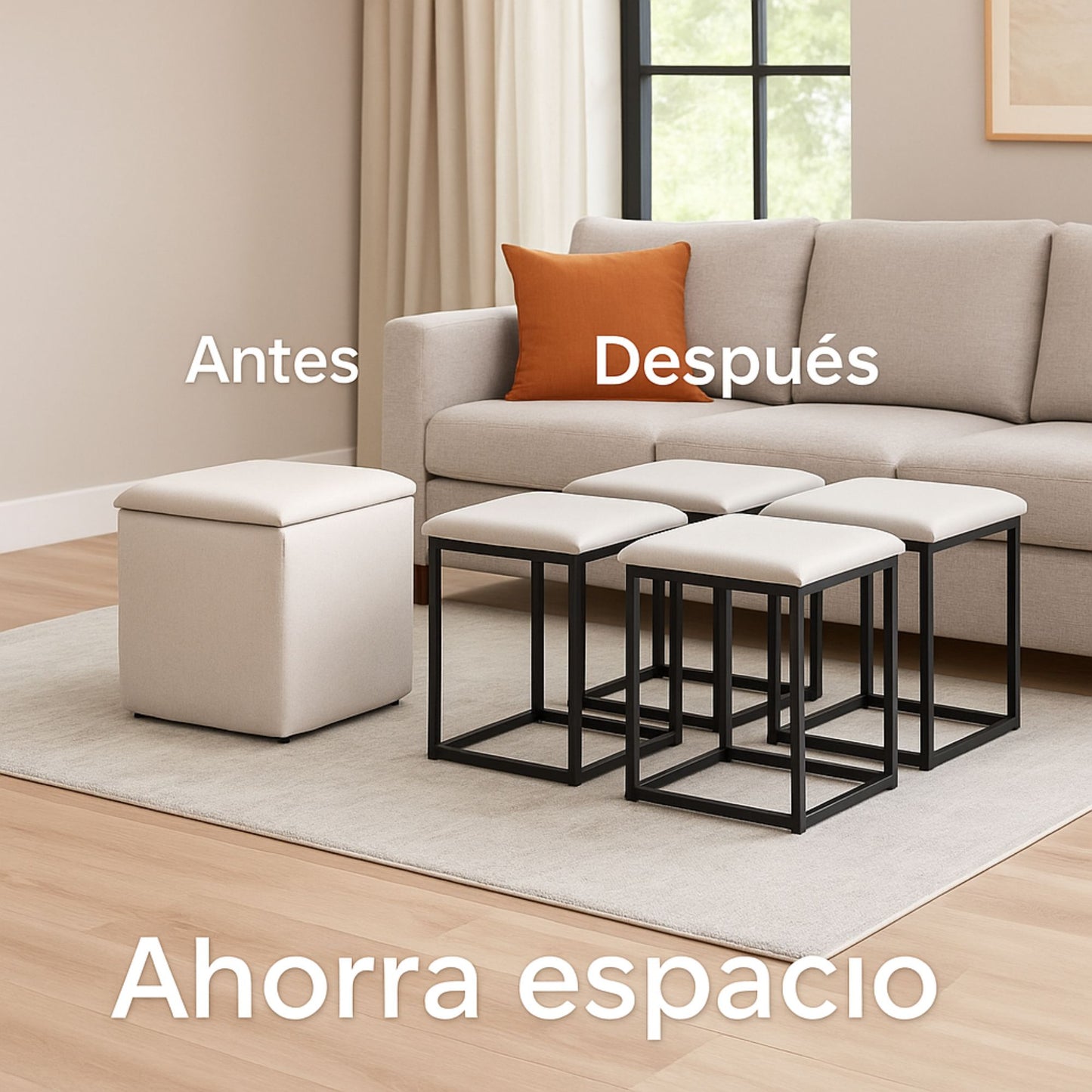 Silla Cubo Desmontable 5 En 1