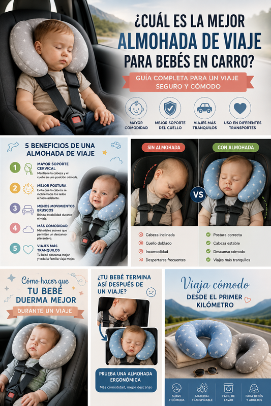 ¿Cuál es la mejor almohada de viaje para bebés en carro?