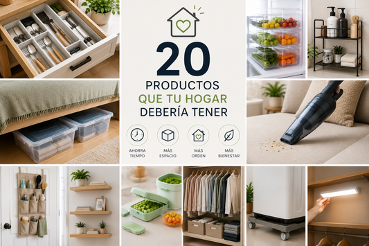 20 productos que toda casa debería tener para ahorrar tiempo, espacio y esfuerzo