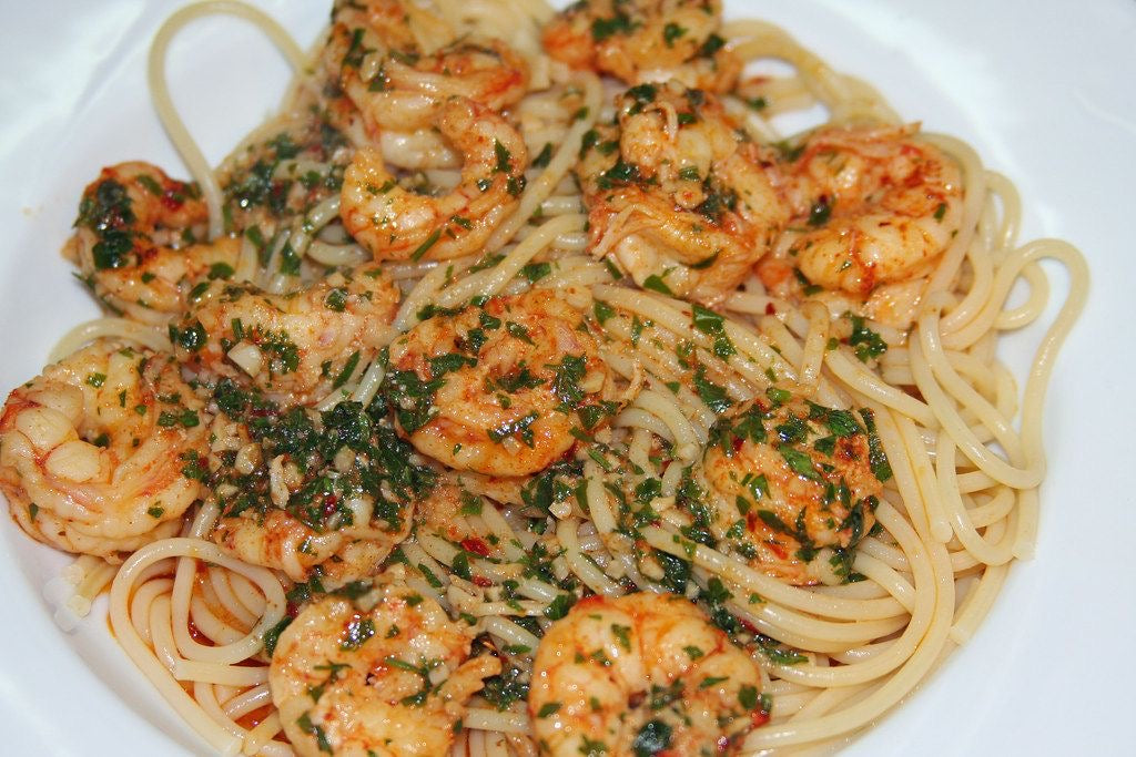 Receta fácil y rápida: Pasta con Langostinos al ajillo en 20 minutos