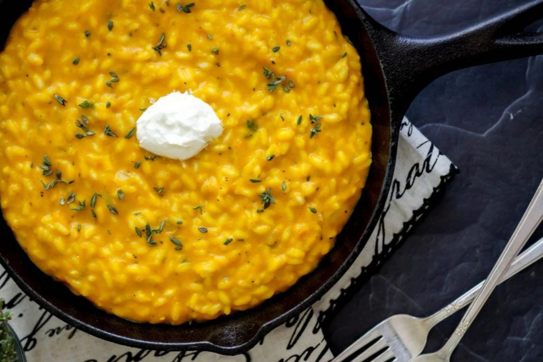 Risotto de Zucchini y Queso de Cabra