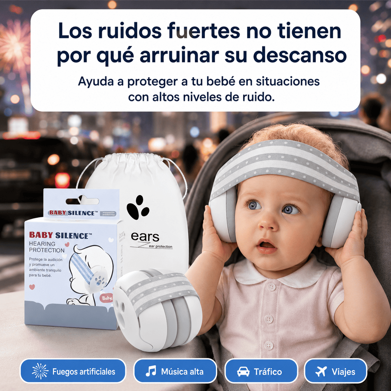 BabySilence™ | Protectores Auditivos para Bebés