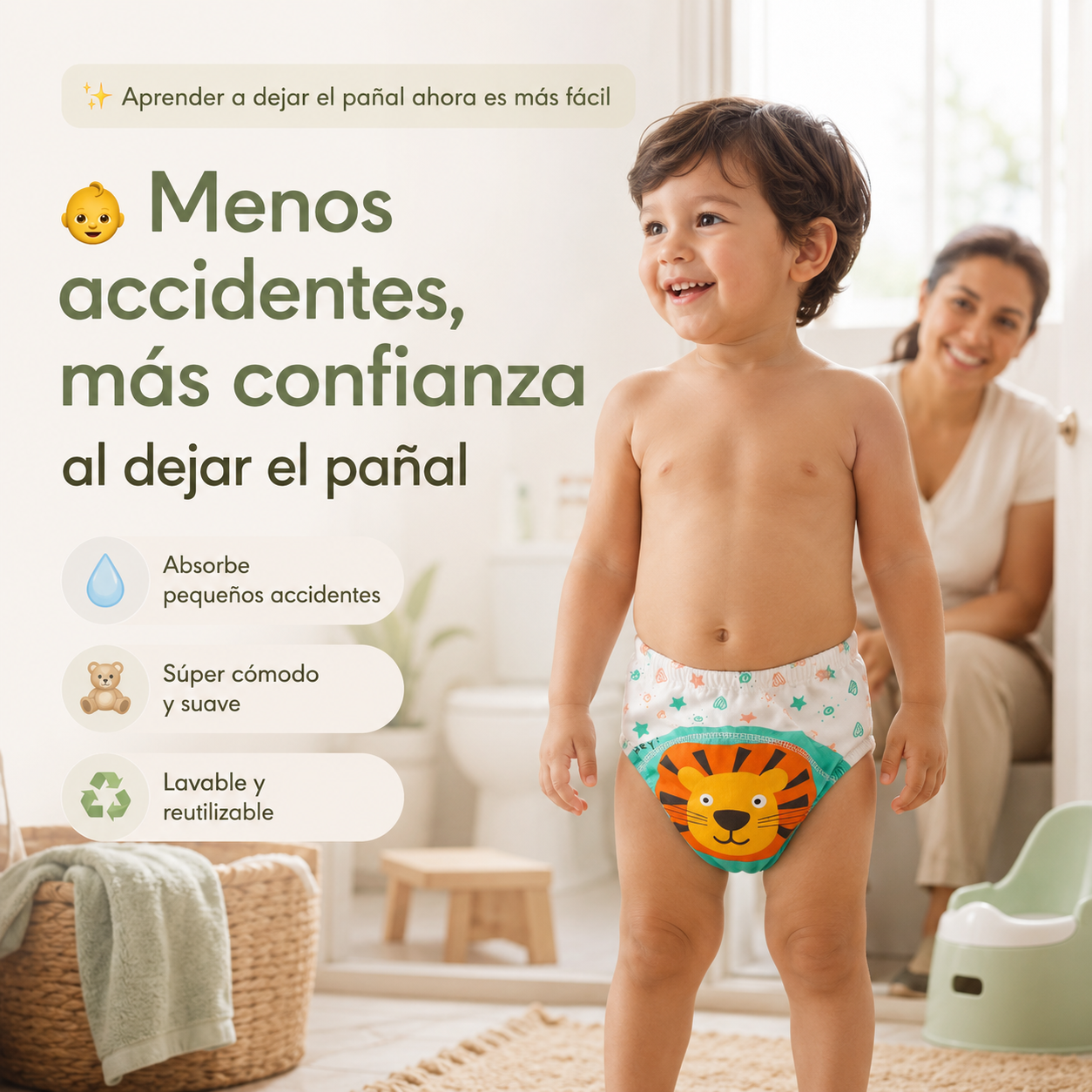 Aprendín™ – Calzón Entrenador Absorbente