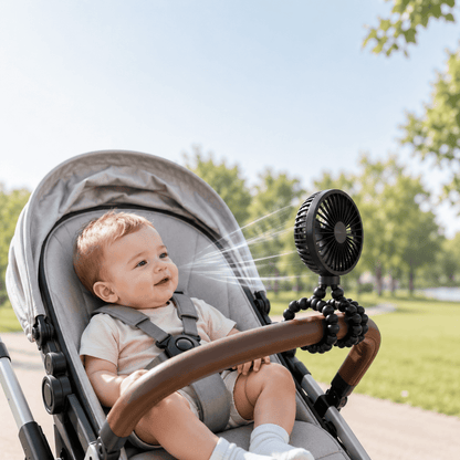 Ventilador Portátil para Coche y Cuna