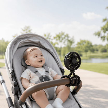 Ventilador Portátil para Coche y Cuna