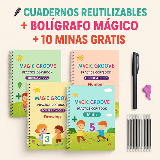 4 Libros De Caligrafía para Niños