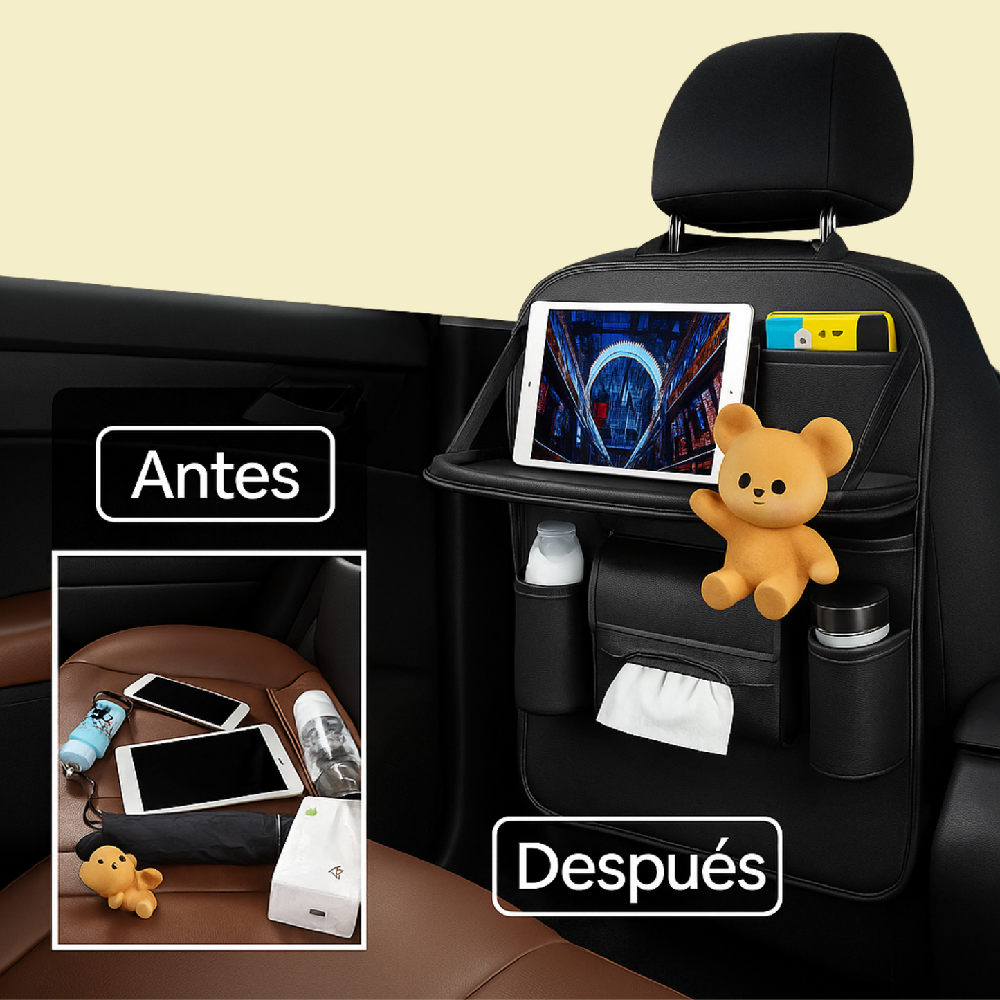 Organizador de Carro para Viajes & Bebés👶