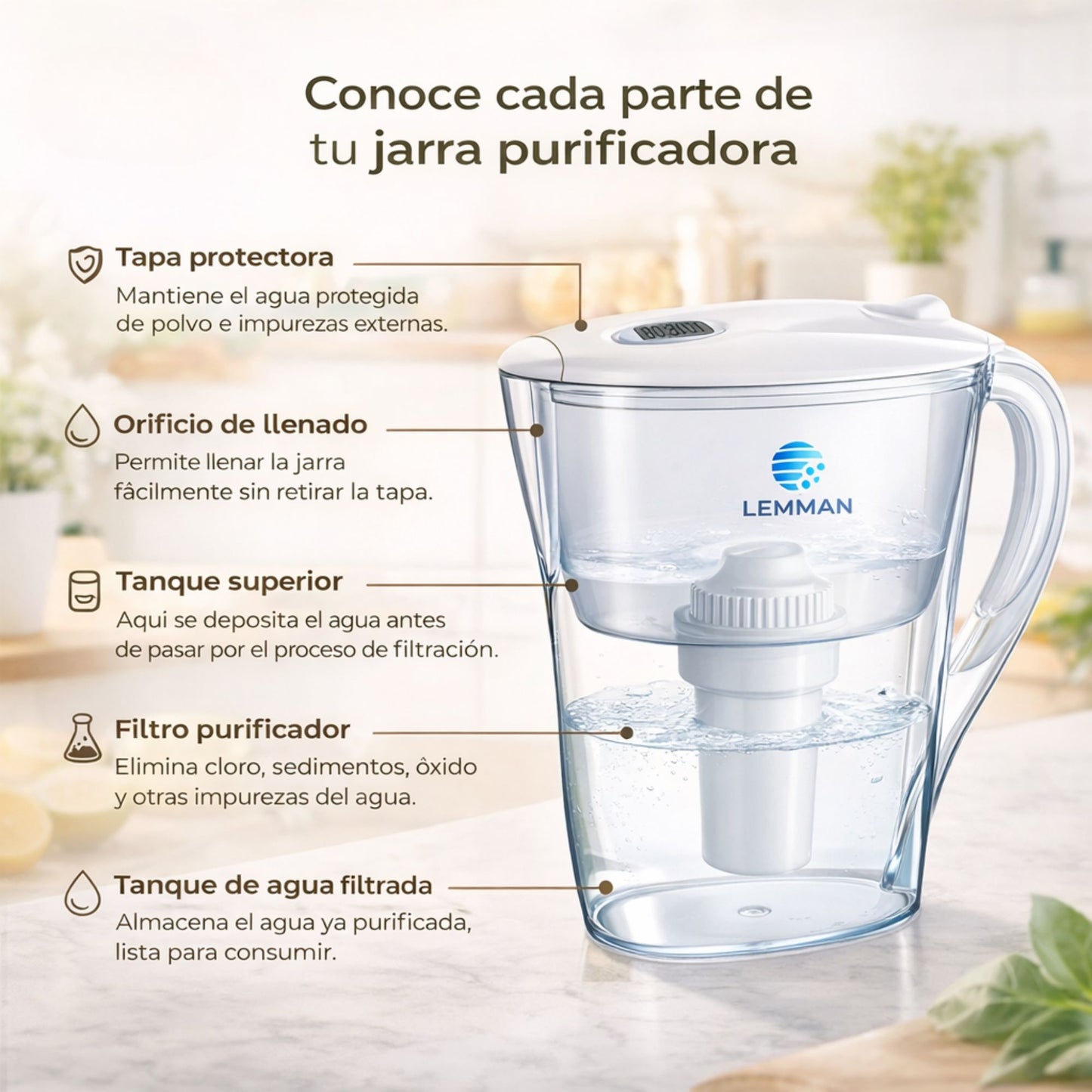 Jarra Purificadora de Agua
