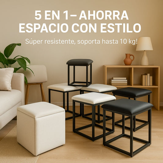 Silla Cubo Desmontable 5 En 1