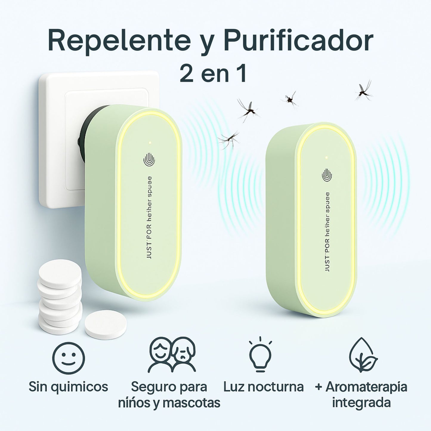 Purificador & Repelente Ultrasónico