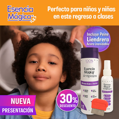 Kit Tratamiento Anti-Piojos Niños👶