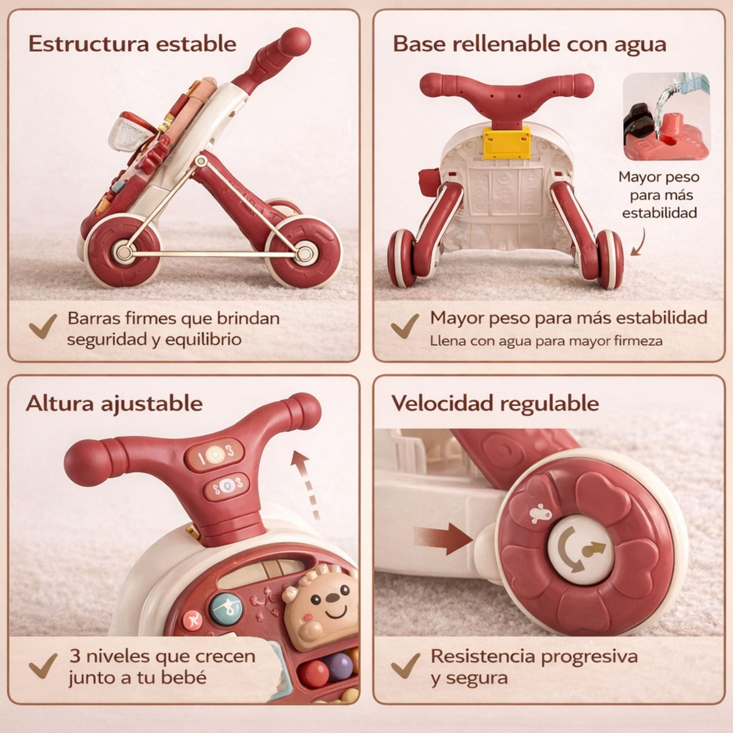 Caminador 3 En 1 para Bebé