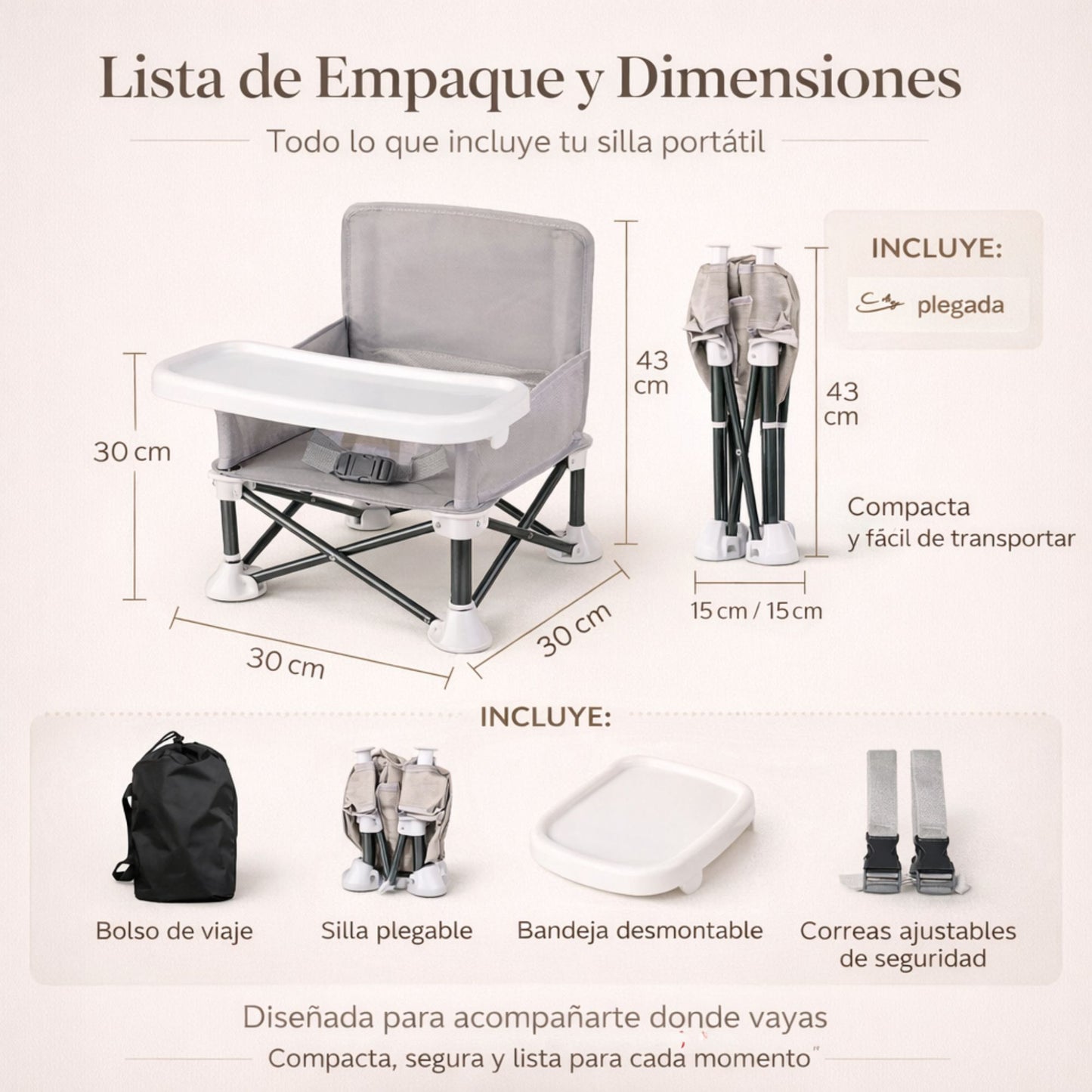 Comedor Viajero Portátil para Bebé